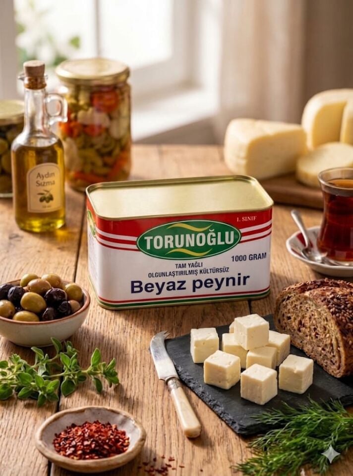 TORUNOĞLU 1000 GR OLGUNLAŞTIRILMIŞ KÜLTÜRSÜZ TAM YAĞLI BEYAZ PEYNİR TNK