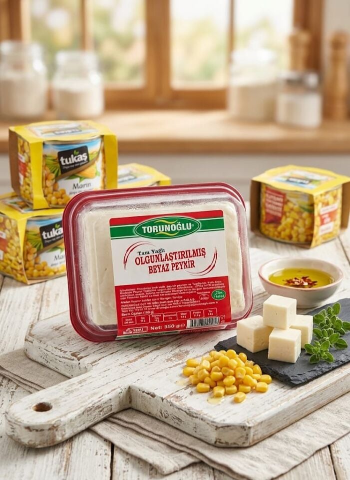 TORUNOĞLU 350 GR OLGUNLAŞTIRILMIŞ TAM YAĞLI BEYAZ PEYNİR