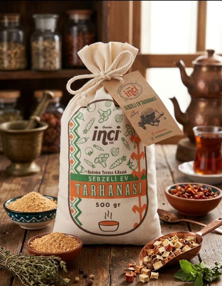 İNCİ 500 GR SEBZELİ EV TARHANASI