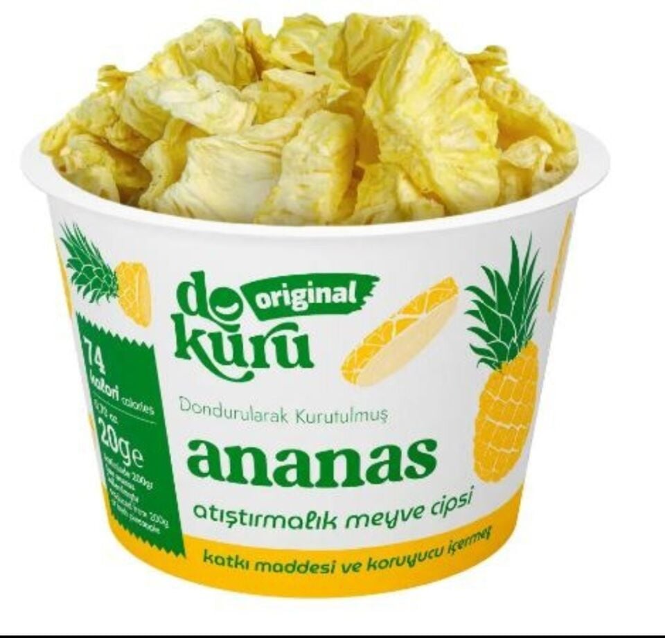 DOKURU 20 GR DONDURULARAK KURUTULMUS ANANAS